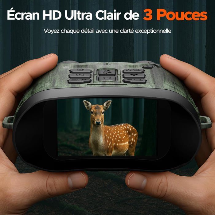 Jumelles De Vision Nocturne Pour La Chasse Jumelles Infrarouges Avec Wifi Hd Camera Ir Noir Item 12739481