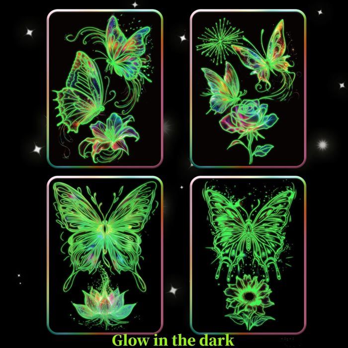 Georgie Porgy Scratch Art Kit pour Enfants Adulte Magic Rainbow Papier à gratter A4 A3 Cartes Postales pour Noël Cadeau d'anniversaire (Ville