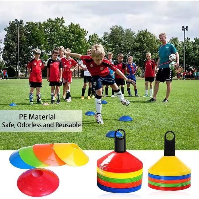 Lot De 15 Cônes De Marquage YSDMY – Couleurs Vives – Pour Foot, Basket, Entraînement Vitesse – Avec Sac De Rangement