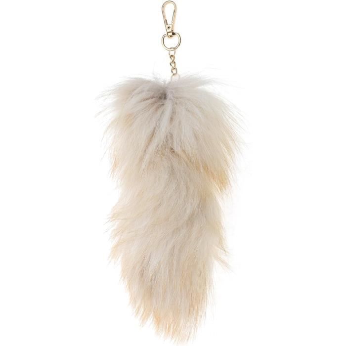 Porte-Clés Imitation Fourrure Queue De Renard, Pendentif Jouet Clé De ...