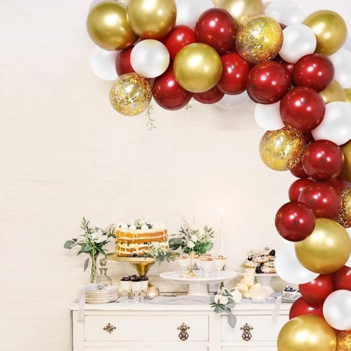 Arche De Ballons Géante Réglable 2,3x3,2 M - Kit Complet Avec Supports Table, Idéal Mariage, Anniversaire, Baby Shower