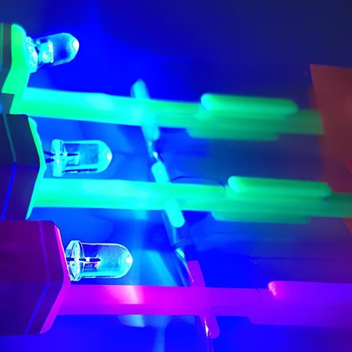 10 pièces en plein air nuit enfants lumineux fronde jouets brillant fusée  Flash lumière LED fronde élastique hélicoptère jouet rotat - Cdiscount Jeux  - Jouets