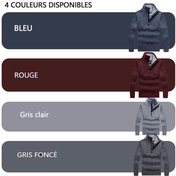Pull Homme Goodfellow & Co - Gris Foncé, Manches Longues, Encolure Ras-du-Cou - Taille M