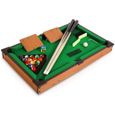 Mini Table de Billard 69x37x22cm - Billard de table en bois - Accessoires complets - fait un excellent cadeau pour enfant et adulte-3
