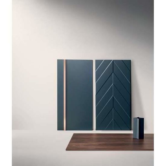 4d Plain Deep Blue 40x80cm Faience Lisse Bleu Petrole Mate 40