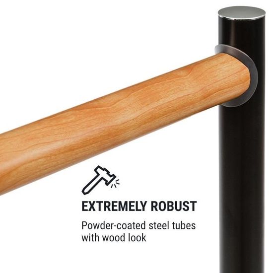 FNHS Barre Dhalt/érophilie avec Barre Dentra/înement avec Barre Dentra/înement Barre DHalt/ère Longue 150cm//180cm//220cm Musculation pour Halt/érophilie et Entra/înement Musculaire1.8M
