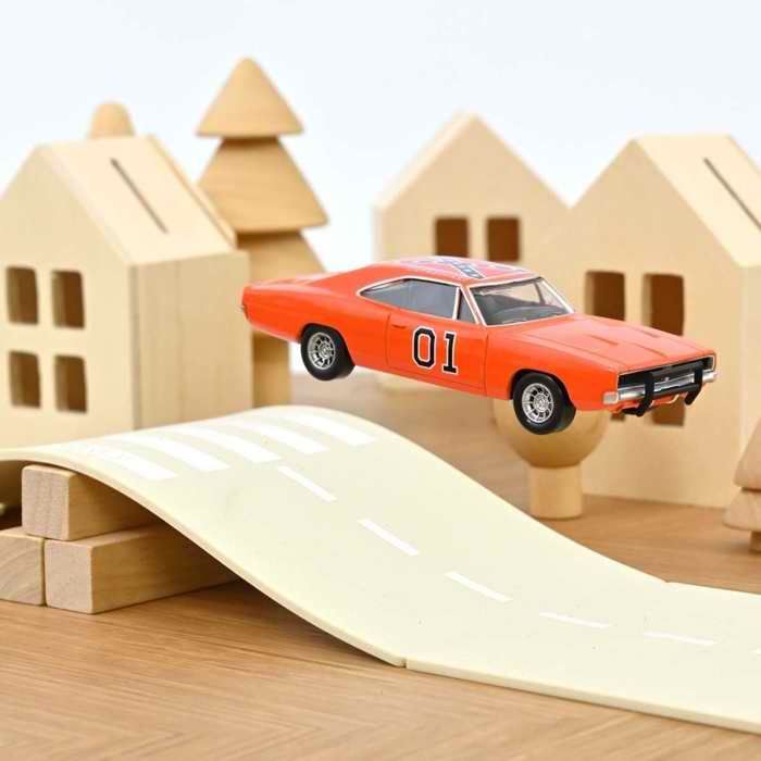 Jouet Vintage 1981 – The Dukes Of Hazzard General Lee 1/25, Voiture Série Shérif