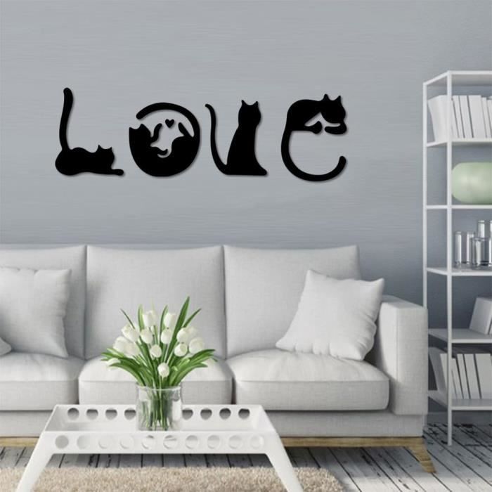Décoration murale originale, enseigne chat - Print Your Love