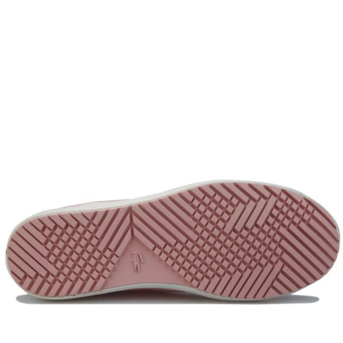 Baskets Lacoste Straightset Rose Cdiscount Chaussures