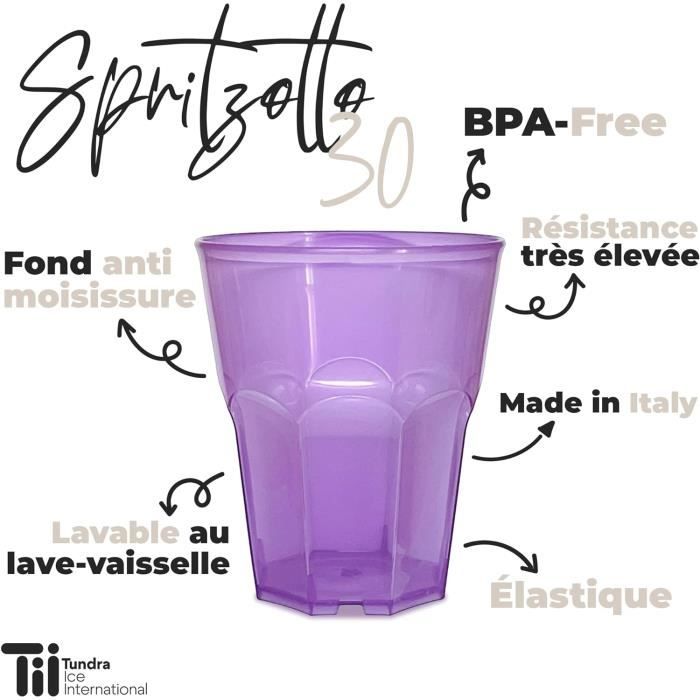 Sieral Lot de 48 gobelets en plastique réutilisables avec paille et Sieral Lot de 48 gobelets en plastique réutilisables avec paille et