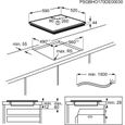Table de Cuisson Induction ELECTROLUX - 4 foyers - Zones modulables - FlexiBridge® Série 600 - Mode chef - L60 x P52 - EIV654-4