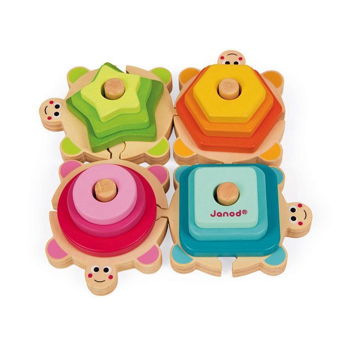 Chariot en bois robot multicolore Janod | La Redoute