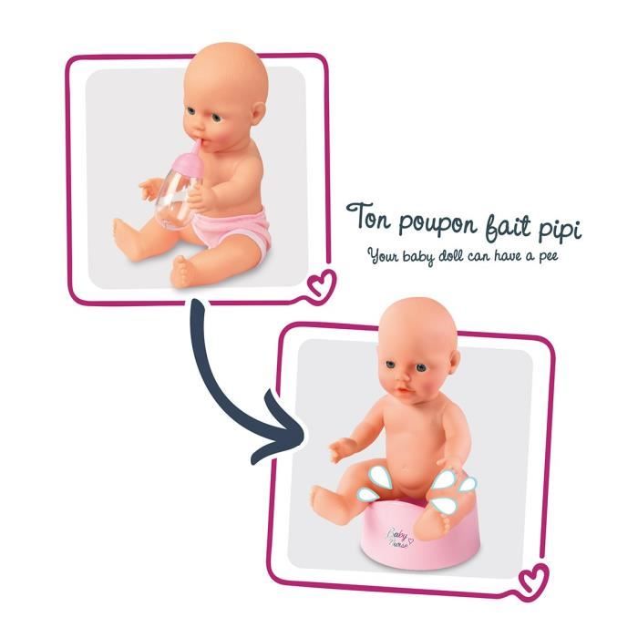 Lit à Bascule pour Poupon Baby Nurse - SMOBY - Adapté pour les poupons  jusqu'à 42 cm - Rose - Cdiscount Jeux - Jouets