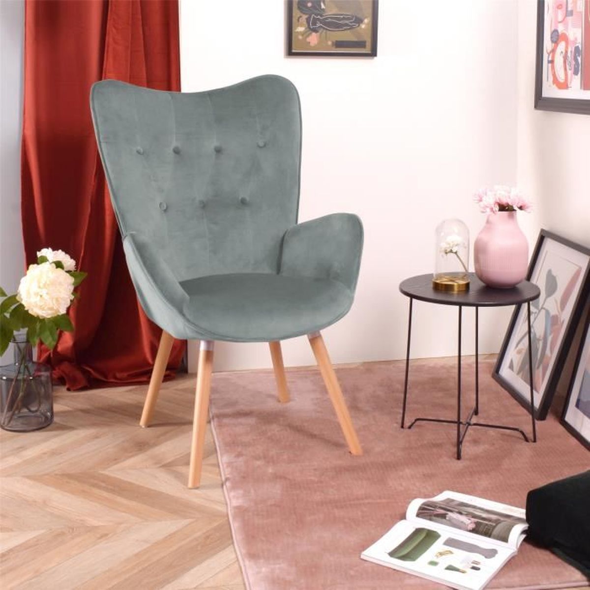 Rose AC-D/éco Fauteuil Vintage