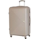 Valise grande taille Alistair - Collection Iron - 4 roues - ABS ultra résistant - Champagne