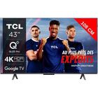 Téléviseur TCL QLED 43T7B 4K HDR Pro 43" Avec Google TV - Dolby Atmos - Compatible Google Assistant Et Alexa