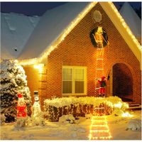 LED avec Père Noël Lumineux pour Extérieur et Intérieur, Decoration Noel Multifonctions avec 8 Modes Contrôlables via Application et