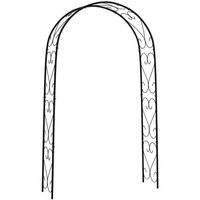 Arche de jardin arche à rosiers style fer forgé acier époxy noir