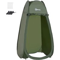 Tente de douche pliable pop-up automatique instantanée cabinet de changement camping polyester vert 100x100x185cm Vert