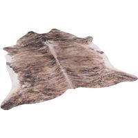 Pergamon - Peau de vache - Tapis en fibres synthétiques - Marron Beige - 77x100 cm