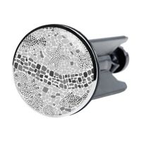 Bonde de lavabo - SANILO - Mosaique Mondiale Gris - Clic-clac - Diamètre 40mm - Hauteur réglable