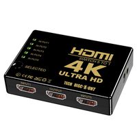 TD® 3D 4K 5 Port HDMI Switch Commutateur Répartiteur Splitter Hub - switch à 5 ports HDMI - convertisseur TV pour appareils