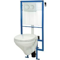 Pack WC suspendu LIVE-UP - ALLIBERT BATH & DESIGN - Mécanisme 3/6L - Alimentation d'eau silencieuse