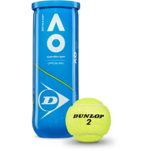 BALLE DE TENNIS DUNLOP - Balles de Tennis Australian Open - Tube d