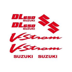 DÉCORATION VÉHICULE Stickers Suzuki DL 650 Vstrom Ref: MOTO-130 Rouge