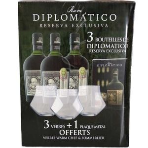 RHUM Diplomatico Reserva Exclusiva 40  x 3 bouteilles d