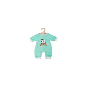 ACCESSOIRE POUPÉE Pyjama doux Pingouin pour poupon 28-35 cm, coloris vert - Vetement de nuit poupee - Grenouillere, Dors bien, Combinaison