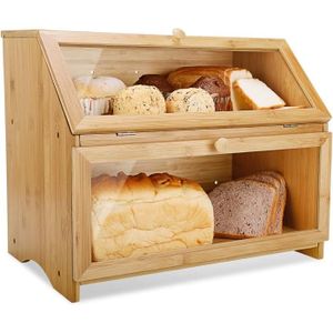 Boite à pain en acier et bambou tower bread - RETIF