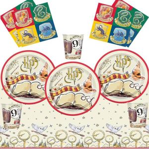 Kit anniversaire Harry Potter - Kit vaisselle Fête de Sorcier H Potter