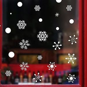 Joyeux Noël boule flocon vitrine décoration Autocollant Mur Art Vinyle UK
