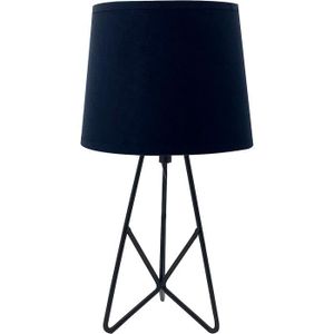 LAMPE A POSER LUSSIOL Lampe à poser Sabine, lampe décorative métal, 40 W, noir, ø 18 x H 33 cm60