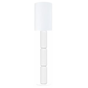 LAMPADAIRE TOSEL Lampadaire 1 lumière - luminaire intérieur - tissu  blanc - Style industriel - H155cm L30cm P30cm