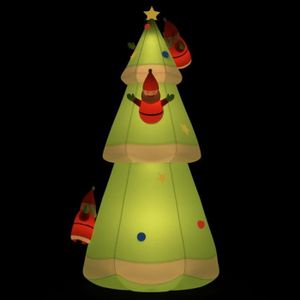 AIRE DE JEUX GONFLABLE LIU-7809355492354Arbre de Noël gonflable avec LED 500 cm