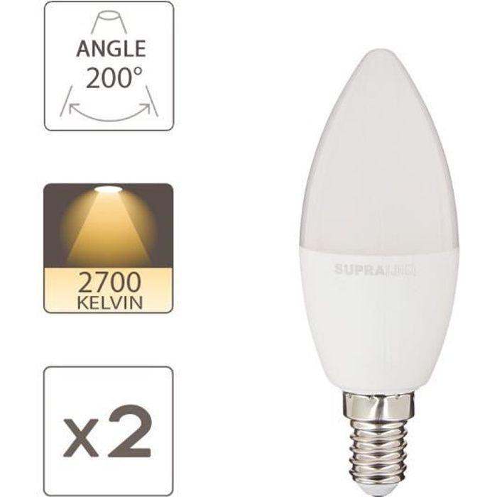 Calex ampoule LED tubulaire - transparente - E14