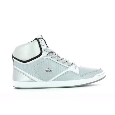 Basket montante lacoste nyota argent cuir Argent Cdiscount Chaussures