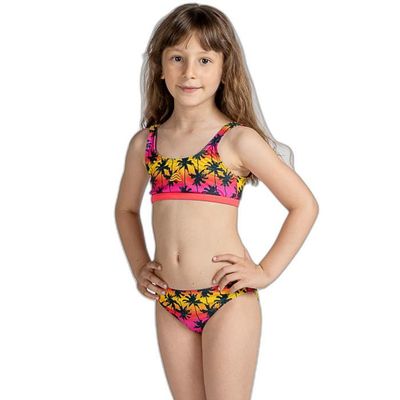 Maillot Bain Fille Amzbeauty - Maillot Bain Une Pièce Fille 2-8 Ans Protection UV - Vert Vêtement Natation Fille 2-8 Ans