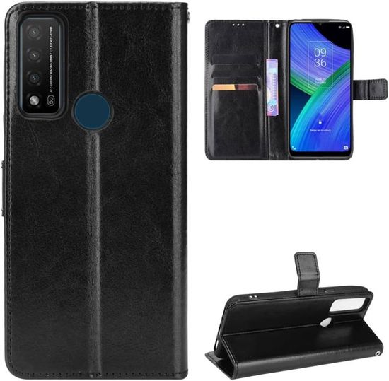 TIANCI Cover per TCL 20 AX 5G/TCL 20 R 5G, Stile Retrò per TCL 20 AX 5G/TCL 20 R 5G Cover Portafoglio Pelle Sintetica con TPU Case, Slot Flip Custodia per TCL