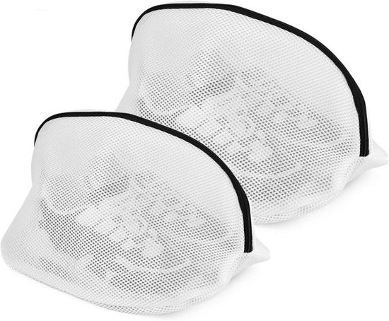 Sacs De Lavage Pour Machine à Laver - Lot De 2, 24x24x40 Cm, Fermeture éclair, Pour Chaussures Et Linge Délicat - 2