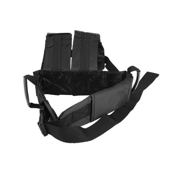 Jolik Harnais Sécurité Enfant Moto - Ceinture Réglable Avec Poche, Matériau Respirant Et Réfléchissant Noir