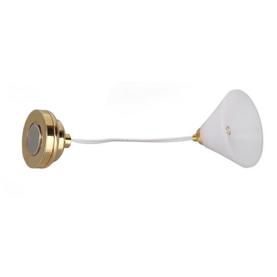 Aatraay Plafonnier LED Miniature Pour Maison De Poupée 1:12 – Métal, Pile CR1632 Incluse, Déco Lumineuse