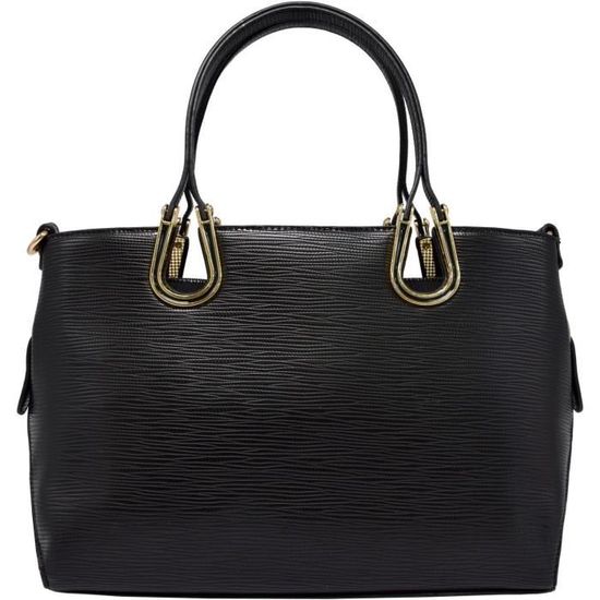 Sac à Main/cabas LIZ CLAIBORNE Axcess - Grand Modèle Hobo Noir En Polyvinyle - Occasion En Excellent état