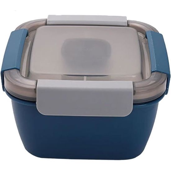 Boîte à Bento En Acier Inoxydable Avec Couvercle Silicone - Récipient Alimentaire Hermétique
