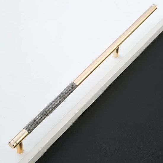 2 Pièces Poignées D'armoire Moletées, Poignées En Or Noir, Poignées De Meubles, 128