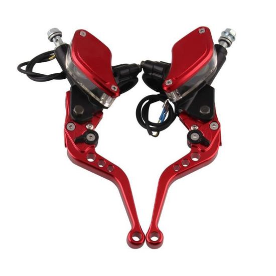 Paire De Leviers De Frein/embrayage Pliants 22mm - Pour Pit Bike 50cc à 200cc, Noir