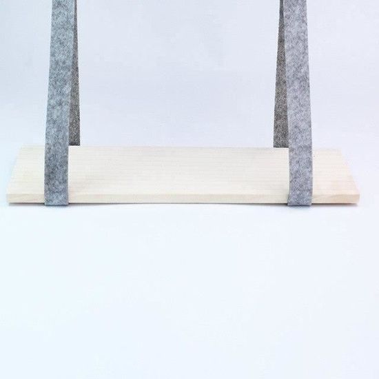 Décoration murale,Étagères en bois en feutre coloré de style nordique