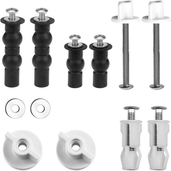 Kit De Fixation Pour Siège De Toilette - Vis D'Expansion Universelles, Acier Inoxydable